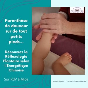 Reflexologie plantaire pieds bébé