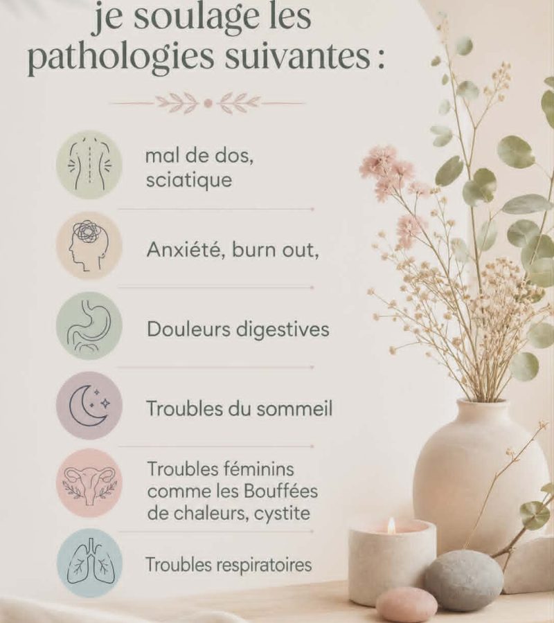Mon champs d'action en réflexologie plantaire