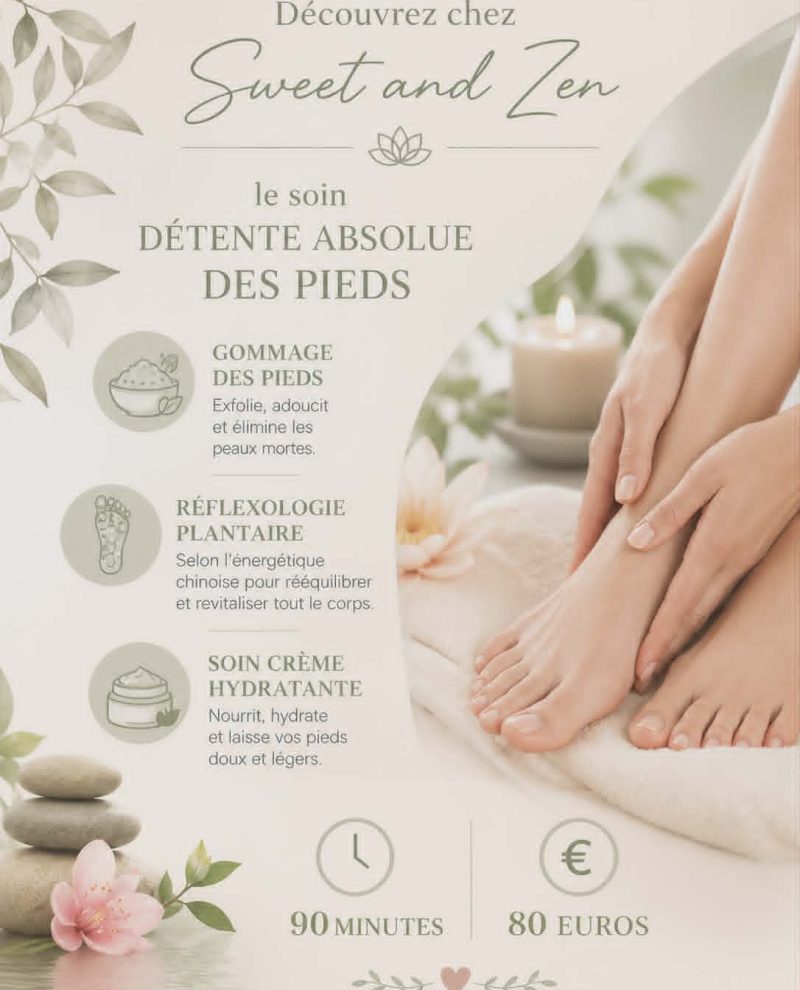 Soin détente absolue des pieds